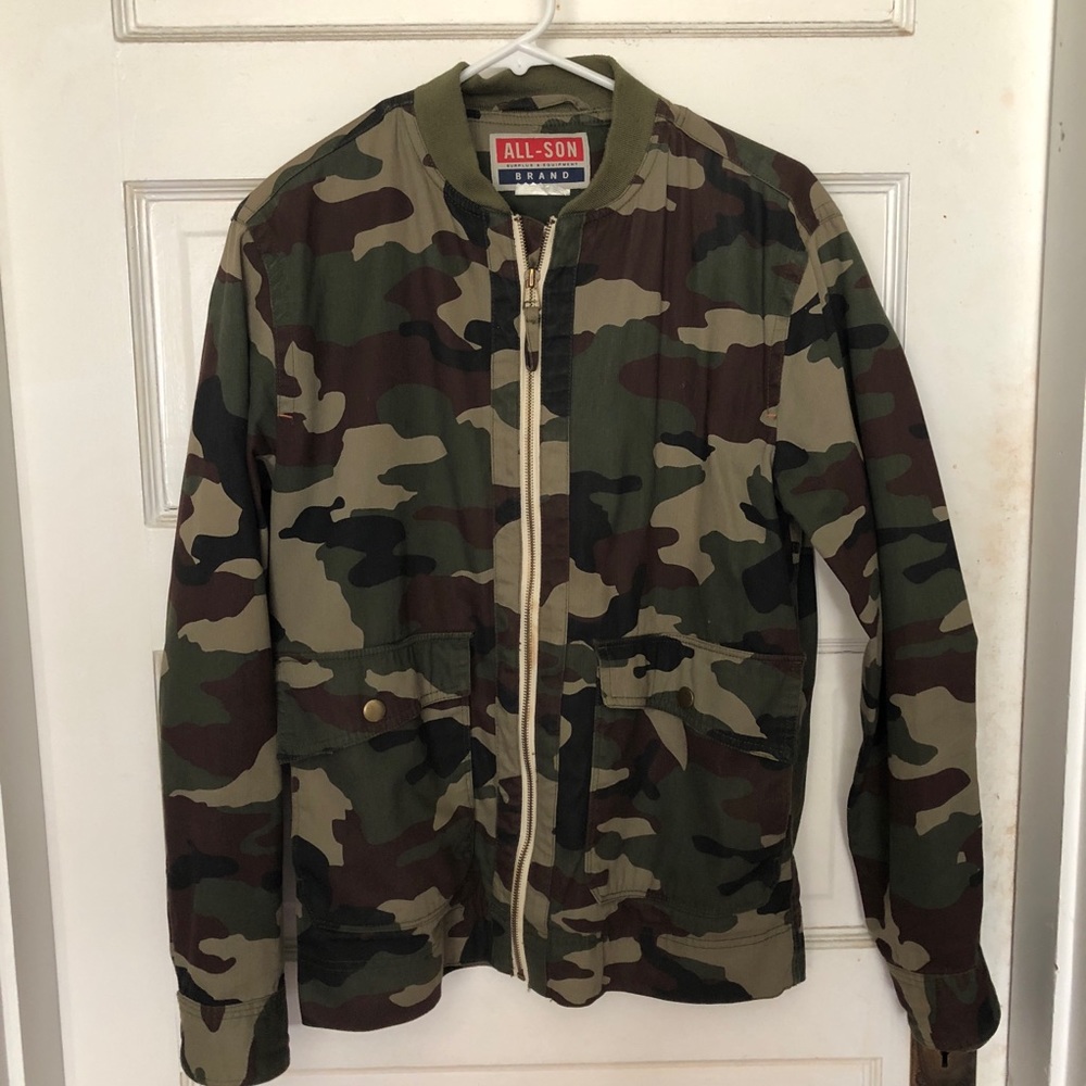 Camo Bomber Jacker from Urban Outfitters